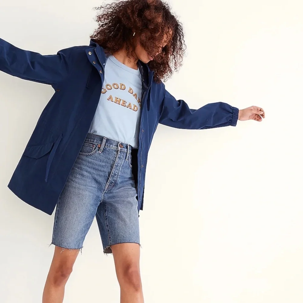 NWOT Madewell Waterproof Raincloud
Raincoat Navy Size S - Picture 2 of 16